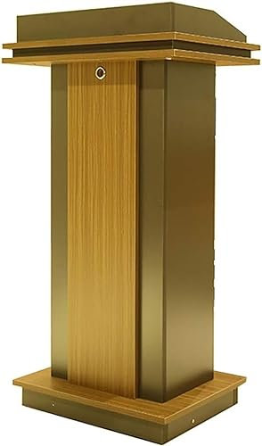 Rednerpult-Podiumständer aus Holz für Schul- und Firmenbesprechungen, einfacher Stehpult mit spontanem Design