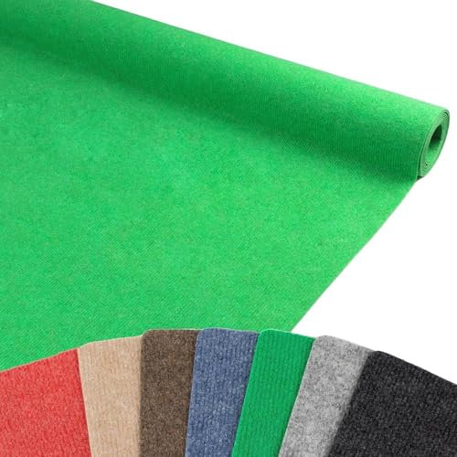MadeInNature - Moquette aiguilletée Malta, Moquette Longueur et Couleurs au choix, Vert 2x2m, Anti Feu B1, Moquette pour Foires, Stands, Évènements, Salon, ...