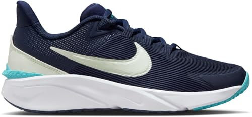 NIKE Star Runner 4 Chaussures de Gym, Midnight Navy Volt Tint Dusty Cactus, 36.5 EU