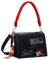 Desigual Umhängetasche Schultertasche Mickey Rock Dortmund Flap Bag Black schwarz