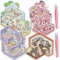 FloralGrace 4 Stück Große DIY 3D House Stickers, Miniatur Haus Sticker 3D, 3D Sticker Scene für Kinder und Erwachsene Niedliche Eigenes Haus Sticker Sticker