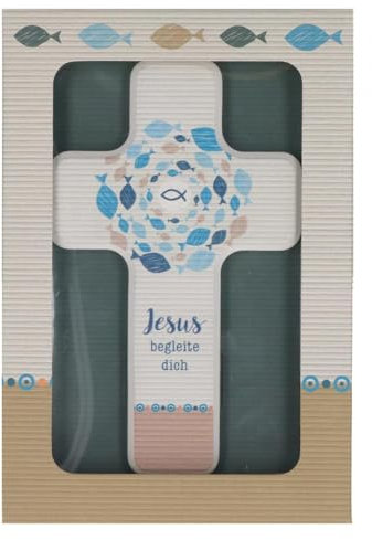 Jesus begleite dich. Kinderholzkreuz