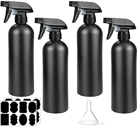 Agwuoetr Pack of 4 Bottles Plastic Bottles Plant Bottle 500 Ml for Hair,Cleaning