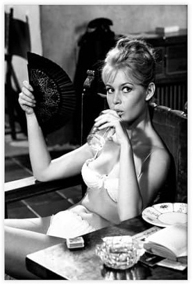 BILQAHT Brigitte Bardot-Bikini-Poster, Leinwand-Poster, Wandkunst, Dekordruck, Gemälde für Wohnzimmer, Schlafzimmer, Dekoration, 50 x 75 cm