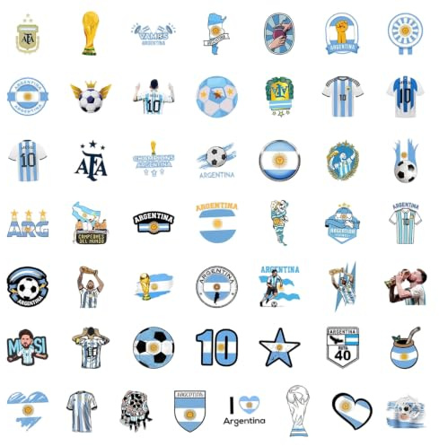 Fußball WM 2026 Sticker Set, wasserdichte Vinyl Aufkleber für Laptop, Trinkflasche und Handyhülle, Fußballer Motive & Deko für WM Weltmeisterschaft Fans, Graffiti Stickerpack (1, E)