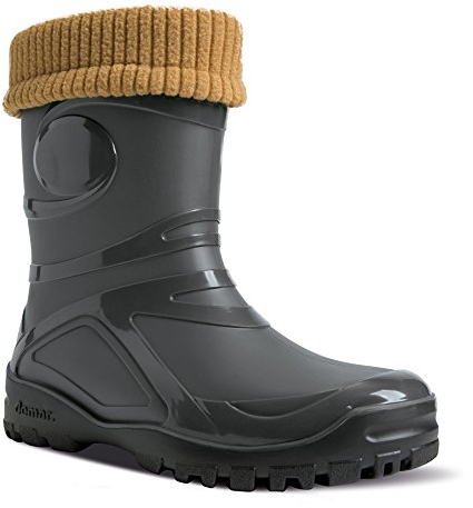 DEMAR Gummistiefel mit Wolle gefüttert Young FUR-2 (42, schwarz)