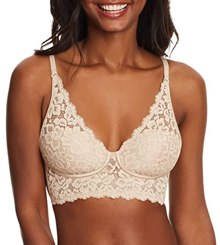 Maidenform Casual Comfort-Convertible Sujetador Estilo Bralette, Beige (Beige Paris Nude WR), 95C (Talla del Fabricante: 36C) para Mujer