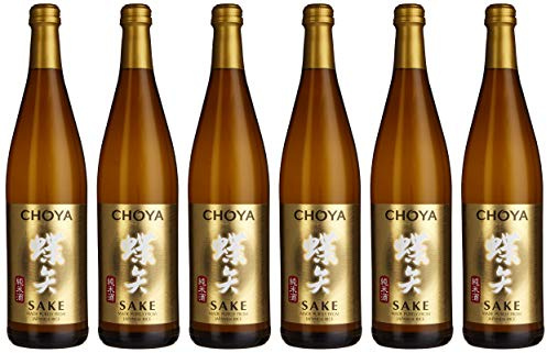 Choya Sake japanischer Reiswein (Alkoholhaltiges Getränk, Junmai Sake, aromatisch, 14,5% vol.) 6er Pack (6 x 0,75l)