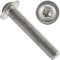 OPIOL QUALITY® Linsenkopfschrauben mit Flansch und Innensechsrund (ISR) ISO 7380 M4x10 mm aus Edelstahl A2 V2A (2 Stück) Flachkopfschrauben Linsenkopf Flanschschrauben Torx