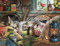 GZFENG Anime Puzzles 1000 Stück Vintage Ölgemälde Puzzle Charles Wysocki - Die Katzen Intellektuelle Puzzlespiele
