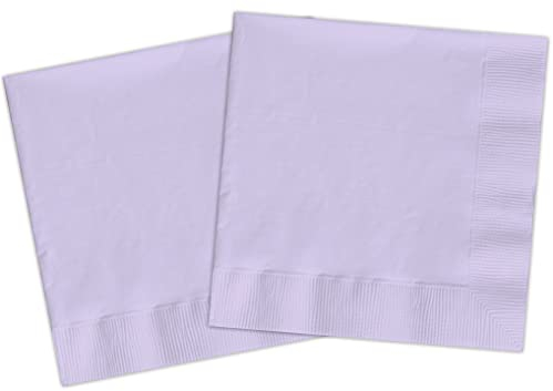 Ciao - Tovaglioli carta FSC compostabili (33x33cm, doppio velo), 20 pezzi, viola lavanda