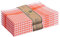 NATUR FUTURE® Geschirrtücher Baumwolle 10er Set Orange, 45x65 cm Vintage Look kariert, Geschirrhandtücher Küchenhandtücher Küchentücher Putzlappen Trockentücher