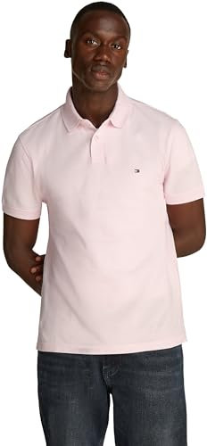 Tommy Hilfiger Men’s Short Sleeve 1985 Regular Fit Polo Shirt, Pink (Light Pink), 3XL