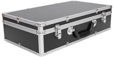 Yardwe Tool Box Aluminum Hard Tool Case Waterproof Carrying Case Portable Test Instruments Cameras Tools Parts and Accessories Storage Box 50X27X12cm Tool Chest