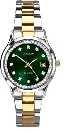 Sekonda Victoria Ladies 27mm Quartz Watchwith Analogue Display and Stainless Steel Bracelet