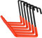 EJG 6 Stück S-Haken Garage Storage Haken, Robust Doppelhaken Wandhaken Elektrowerkzeugen DIY Garage Organisation (Orange)