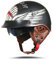 BOSERMEM Motorradhelm Mit Schutzbrille DOT/ECE-Zugelassen, Jethelm Roller-Helm Scooter-Helm Moped Mofa-Helm Chopper Vintage(Mattschwarzes Shura, XL 61-62cm)