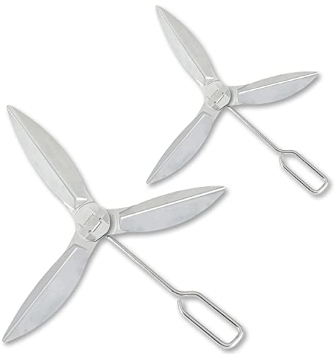 46,7 cm One-Touch-Reinigungssystem-Set – kompatibel mit Weber 47 cm Holzkohlegrills, Kugelgrills – passend für Modell 31001, 441001, 441004, 451001, 451004, 7443, 90719, 90992 (Silber) (2)