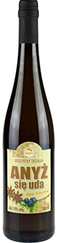 Anyż się uda Trójniak Honig (Met mit Anis Drittel) 0,75L | Met Honigwein Metwein Honigmet | 750 ml | 13% Alkohol | Apis | Geschenkidee | 18+