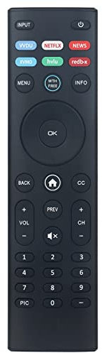 New XRT140RL12001 Replace Remote fit for Vizio OLED 4K HDR Smart TV OLED55-H1 OLED65-H1 P65Q9-H1 P65Q9-H61 P65QX-H1 P75Q9-H1 P75Q9-H61 P75QX-H1 P85QX-H1 V405-G9 V405-H19 V405-H69 V405-H9 V435-G0