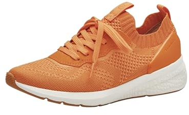 Tamaris Damen Sneaker Low Textile Vegan; ORANGE/orange; 39