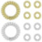 10 Stück Akupressur Ring Set, Finger und Handgelenk Massageringe für Stress Reduzierstück, Anti Stress Akupressurring, Fingermassage oder Zehenmassage Set für Erwachsene