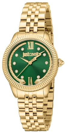 Just Cavalli Damen Analog Quarz Uhr mit Edelstahl Armband JC1L315M0065