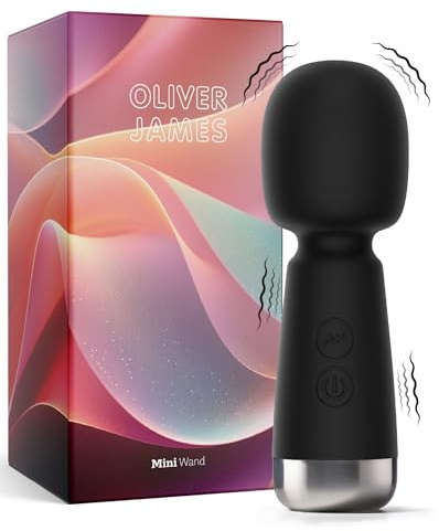 Oliver James Mini Vibrador – Varita Portátil con 5 Modos, 5 Velocidades