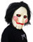 nezababy Halloween Horror Clown Sägemaske Schreckliche Puppenmaske Vollmaske Kopf Latex Maskerade Kostüm Requisite Weihnachten (Horror Maske)