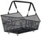 Basil Cento S MIK Rear Bicycle Basket Black - Lockable MIK System Included, Weatherproof, 11 Litre Volume, Ideal for Shopping and Daily Use