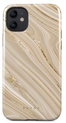BURGA Handyhülle für iPhone 12 – Unisex Hybrid-Schutzhülle mit stoßdämpfendem TPU & kratzfester Außenschale, erhöhter Displayrand, MagSafe-kompatibel, kabelloses Laden, stylisches Design