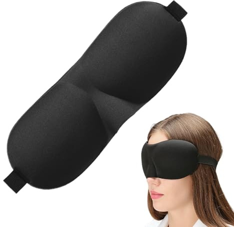 Schlafbrille - 3D Schlafmaske Für Seitenschläfer | Atmungsaktive Augenmaske Für Damen Herren Reise Schlafsaal Flugzeug Camping Flug