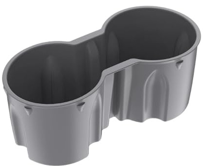 Center Console Cup Holder Insert for Tesla Model 3 & Model Y, Insert Drink Holder Car Cup Holder, Anti-Spill Silica Gel Drink Holder Mats for All-Weather Protection (grey)