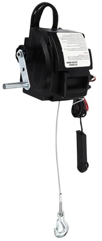 Elektrische Seilwinde 12v, Motorwinde Mit Fernbedienung, Elektrische Winde Für Trailer Boot, Zwei Steuerungsmodi, 300 W 6000 Lbs