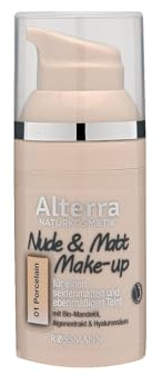 Alterra Nude & Matt Make-up natur 1 - porcelain, 30 ml