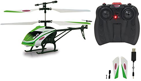 JAMARA 410063 - Helox 3+2Kanal Heli Gyro, Licht+Demo IR - RC Helikopter, Flexible, Robustes Kunststoffchassis, Motorschutz Bei Blockierten Rotorblättern, Schnellwechselakku