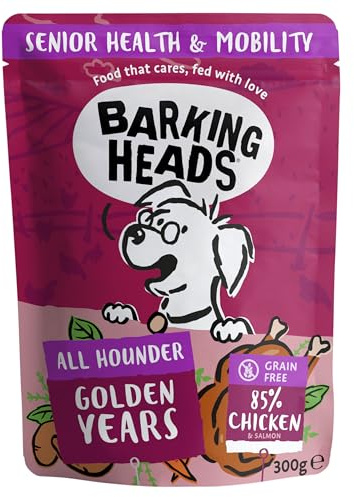 Barking Heads Golden Years Senior Wet Dog Food Pouch, 300g
