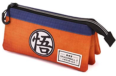 Dragon Ball Symbol-FAN Triple Pencil Case, Multicolour, 23 x 11 cm