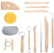 Hileyu 13 Pcs Pottery Tools Air Dry Clay Tools Potters Wheel for Adults Polymer Clay Tools Pottery Sculpting Tools Set Ceramic Clay Modeling Tool Kit for Pottery Ceramics Sculpture, Carving, Scraper