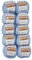 10 x 50g Strickwolle YarnArt Baby Cotton mit 50% Baumwolle, 500 Gramm Wolle einfarbig (graublau 450)
