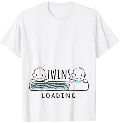 Gemini Enceinte Mama Baby Girl Garçon Pour La Naissance De T-Shirt