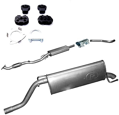 Auspuff Autoteil von Polmostrow ENDSCHALLDÄMPFER MITTELSCHALLDÄMPFER für Opel Corsa D 1.4i -16V mit Montageware