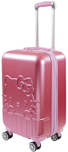 FUL AONELAS Hello Kitty - Valigia rigida con ruote, 53,3 cm, colore: rosa (HKFL0002AZ-650), rosa