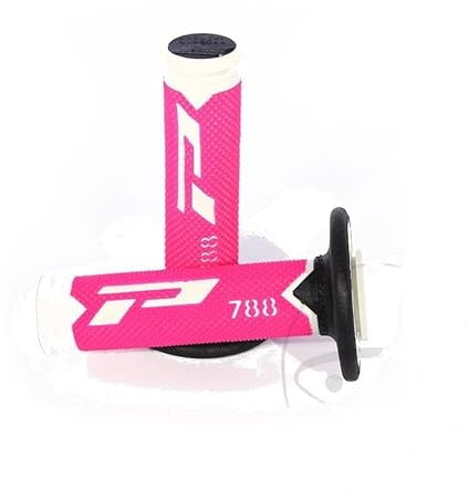 Griffgummi Weiss/schwarz pink Flur D.22/25mm. L.115mm geschlossen