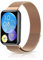 Niboow Correa Compatible con Huawei Watch Fit 2, Hombres Mujeres Respirable Acero Inoxidabl Magnética Repuesto Ajustable Malla Deportiva Pulsera Correa Compatible con Huawei Watch Fit 2 - Oro Rosa