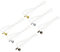 sourcing map Pull Cord for Ceiling Switch, Light Pull Cord String Ceiling Fan String with Connector Pull Chain Extension, White, Pack of 6