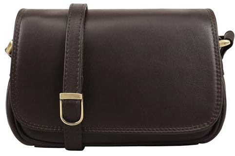 Lloyd Baker AMRITSAR Umhängetasche aus echtem Leder, weiche Schulterhandtasche mit verstellbarem Riemen, kompakte Größe mit mehreren Fächern, braun, One Size