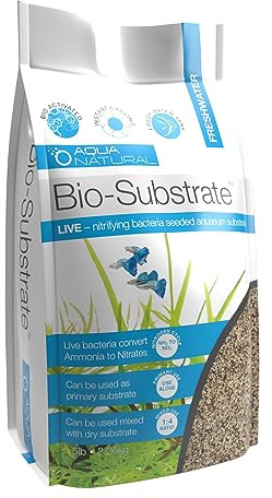 Aqua Natural Prairie Sand Bio-Substrate 5lb for Aquariums, Sand seeded with Start up bio-Active nitrifying Bacteria