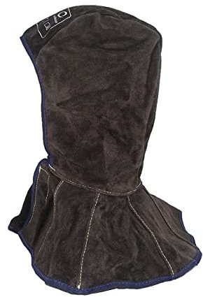 Echtfarben-Schweißmaske, Schweißermaske, Leder-Schweißarbeiten, professionelle Schweißhaube, Leder-Schweißkappe, Funken, flammhemmend, for Schweißerhelm, Gesichtsmaske, Schal, Leder-Schweißzubehör (Fa