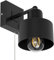 alfalux Wandleuchte Innen Wandlampe SHWAND-SC10x10SC LED Lampe Aus Holz Für Wohnzimmer Schlafzimmer Kinderzimmer Treppenhaus Wandlampen (Schwarz mit Zugschalter)